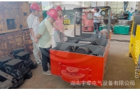 陜西金屬礦客戶來到湘潭電機車廠家進行參觀考察